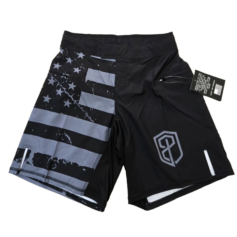 Born Primitive Defender Training Shorts Men's 27/28 Black/Gray NWT